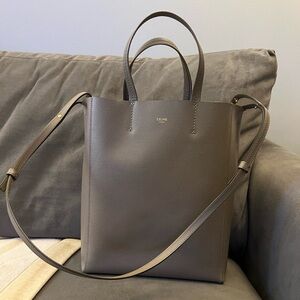 Celine vertical Cabas tote in taupe
